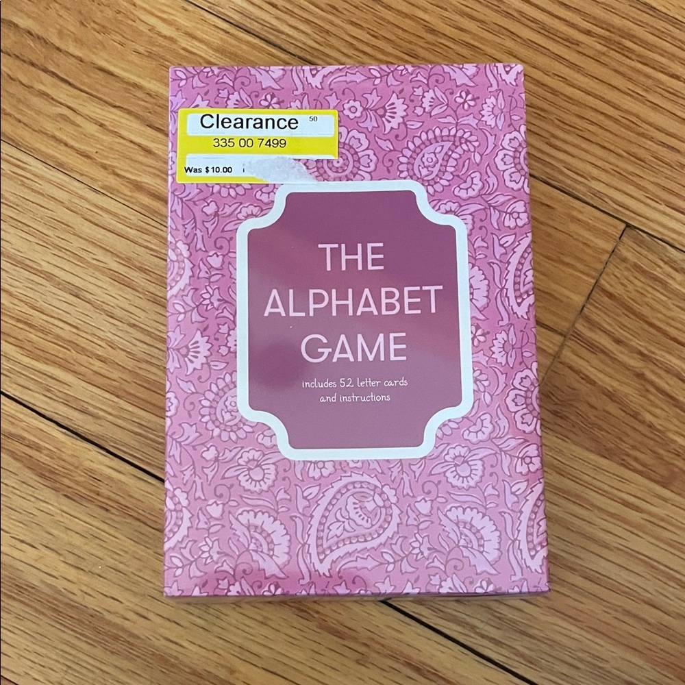 Roller rabbit for target The Alphabet Game - Pink Letter Card Game